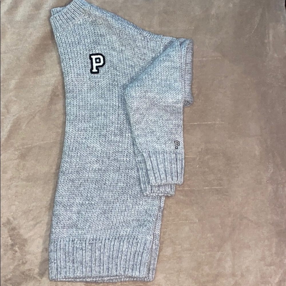 PINK grey sweater